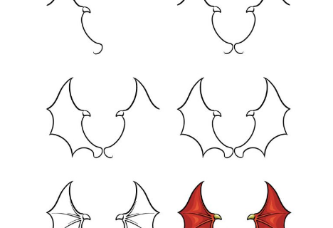 How to Draw Dragon Wings