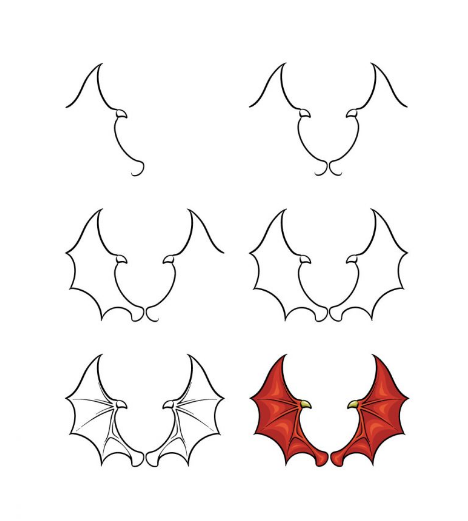 How to Draw Dragon Wings